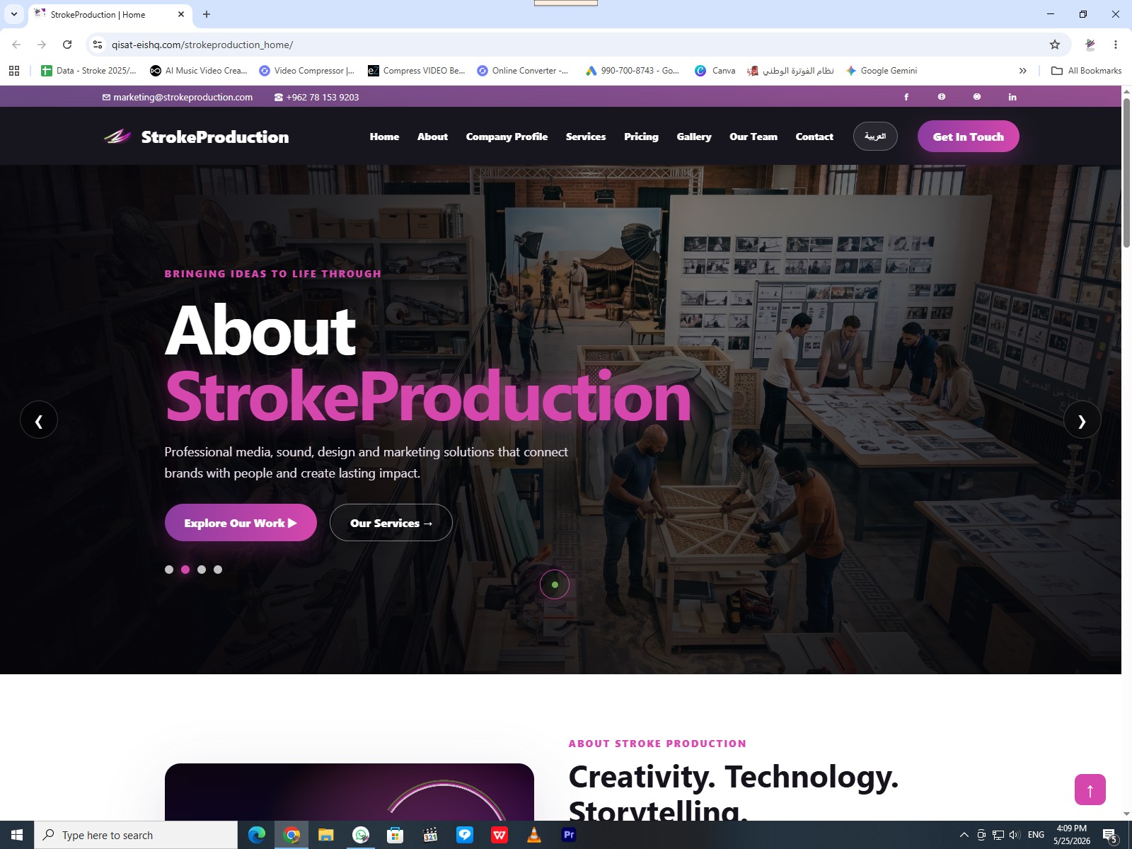 StrokeProduction selected work